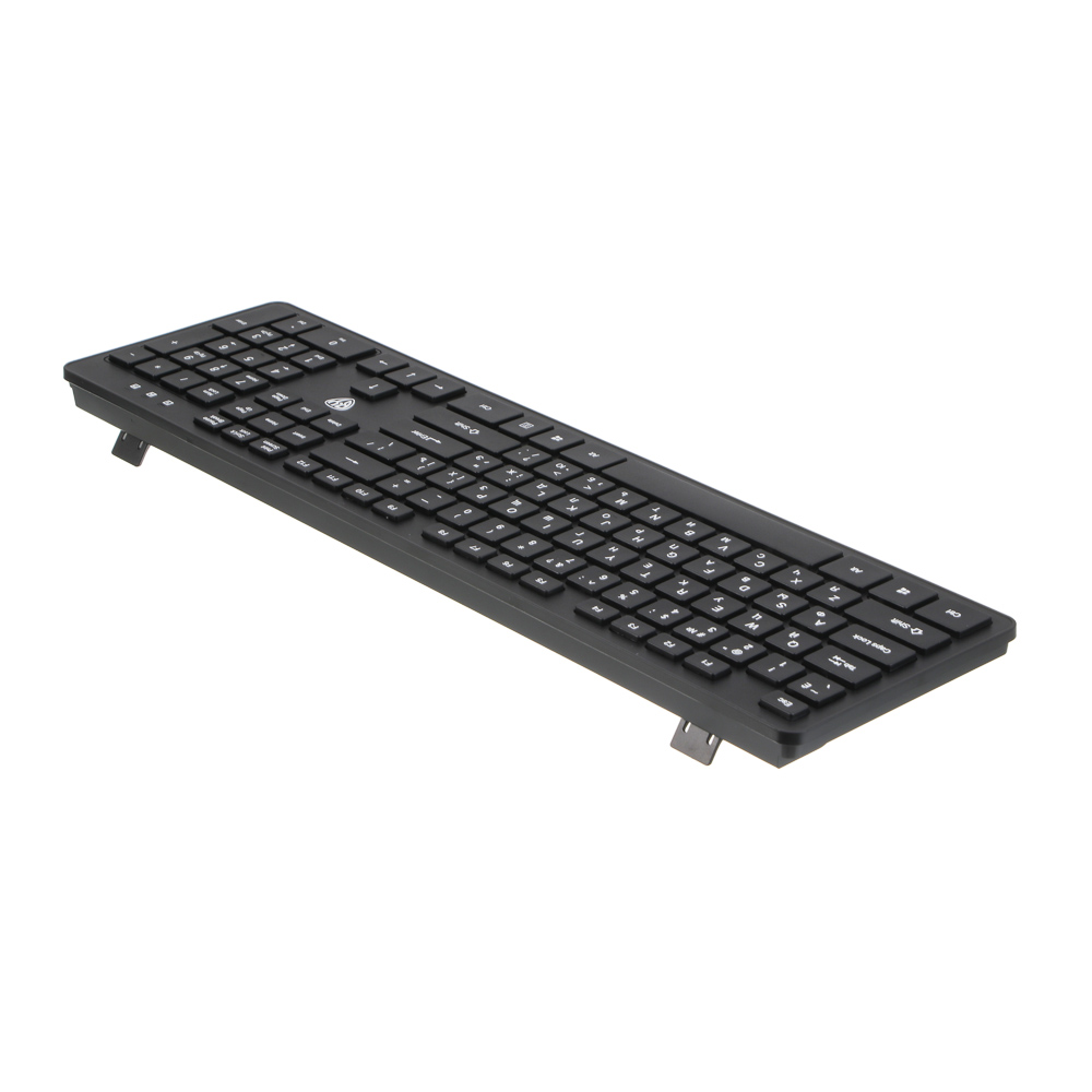 Набор беспроводная клавиатура и мышь BY Unikeys, 2.4GHz,4D, 104 кл., 1600DPI, 1xАА и 1xААА, чёрный - #7