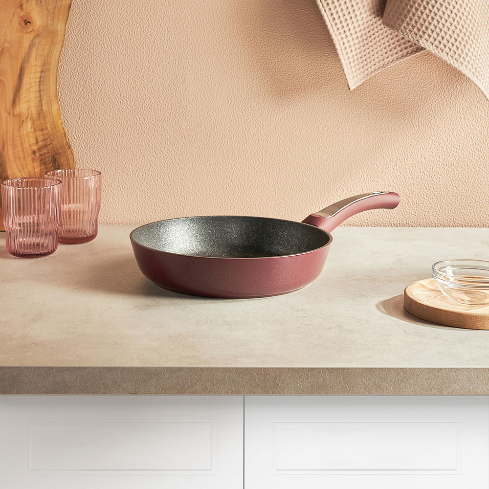 SATOSHI Ла Мери Сковорода литая d=24см, антипригарное покрытие мрамор, индукция - #10