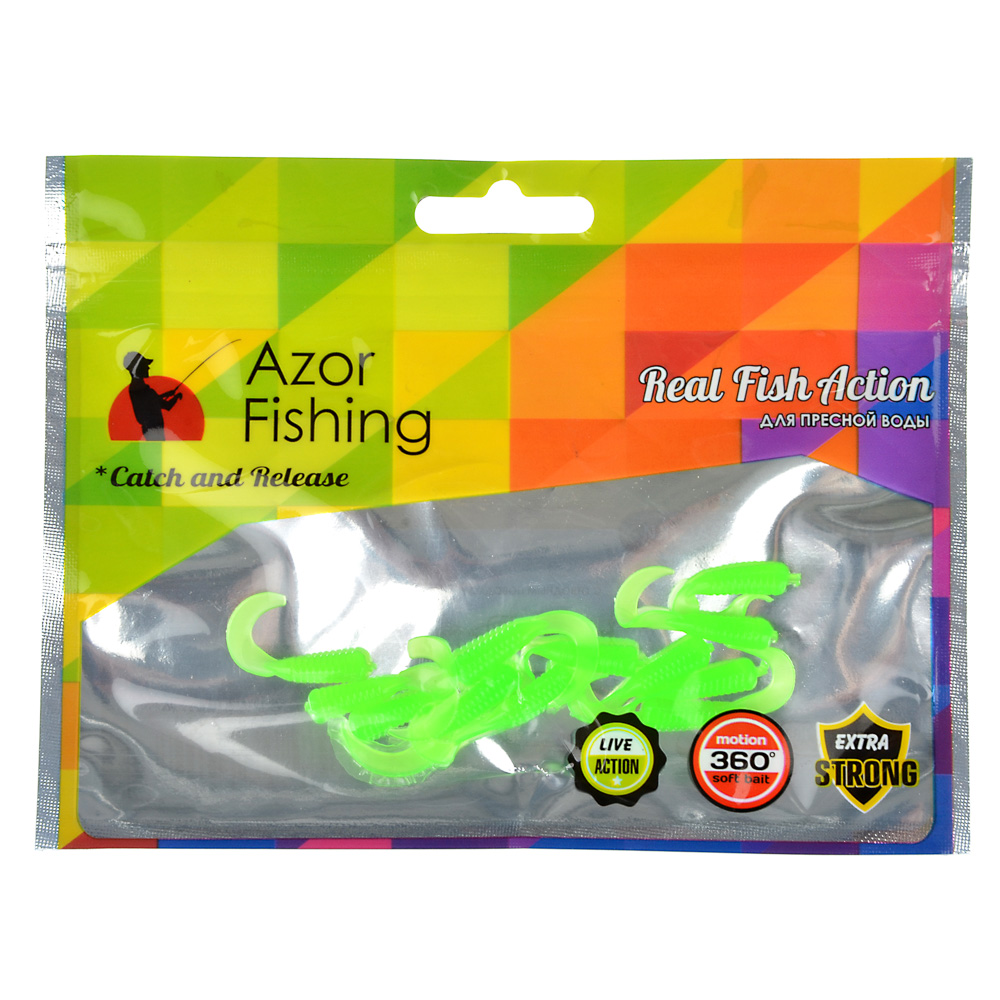 Приманка мягкая AZOR FISHING K.Good , силикон, 3см, 12шт., 3 цвета - #3