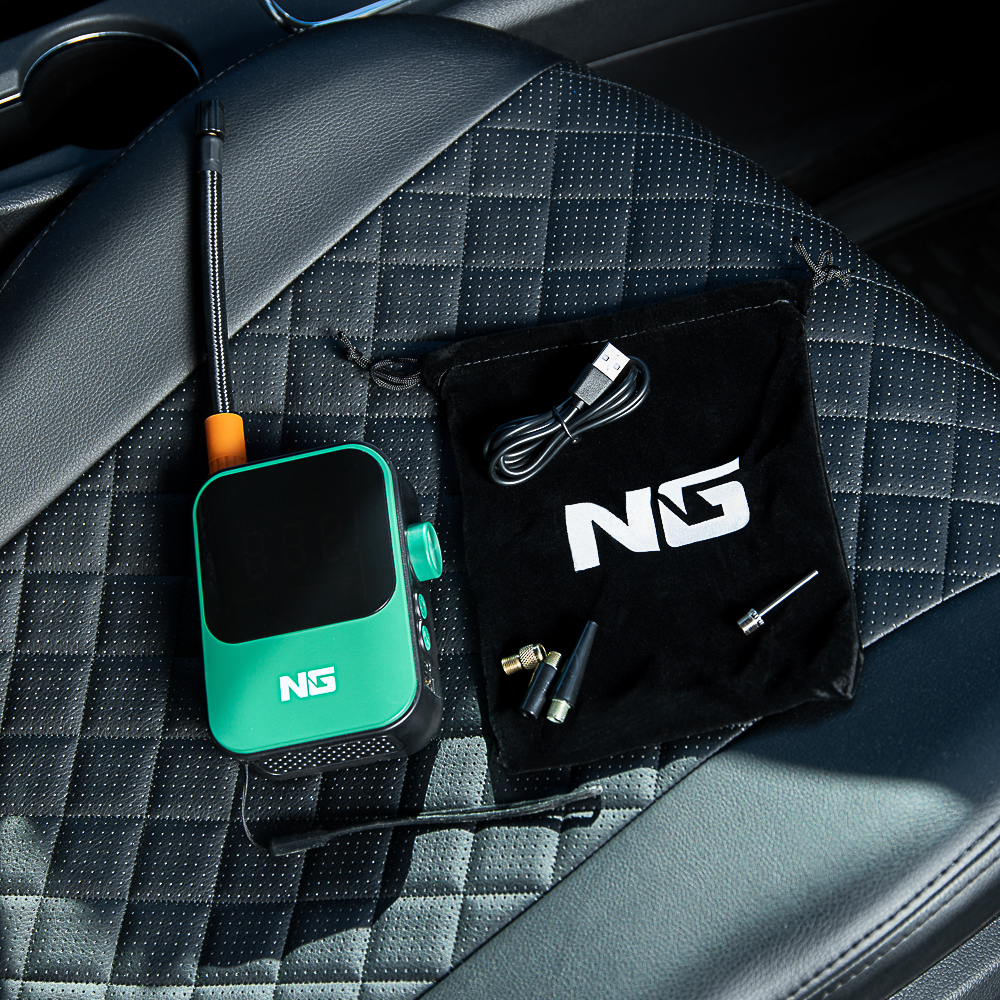 ЕРМАК Компрессор беспроводной, 80Вт, 1500мАх2, фонарь, цифровой дисплей - #9