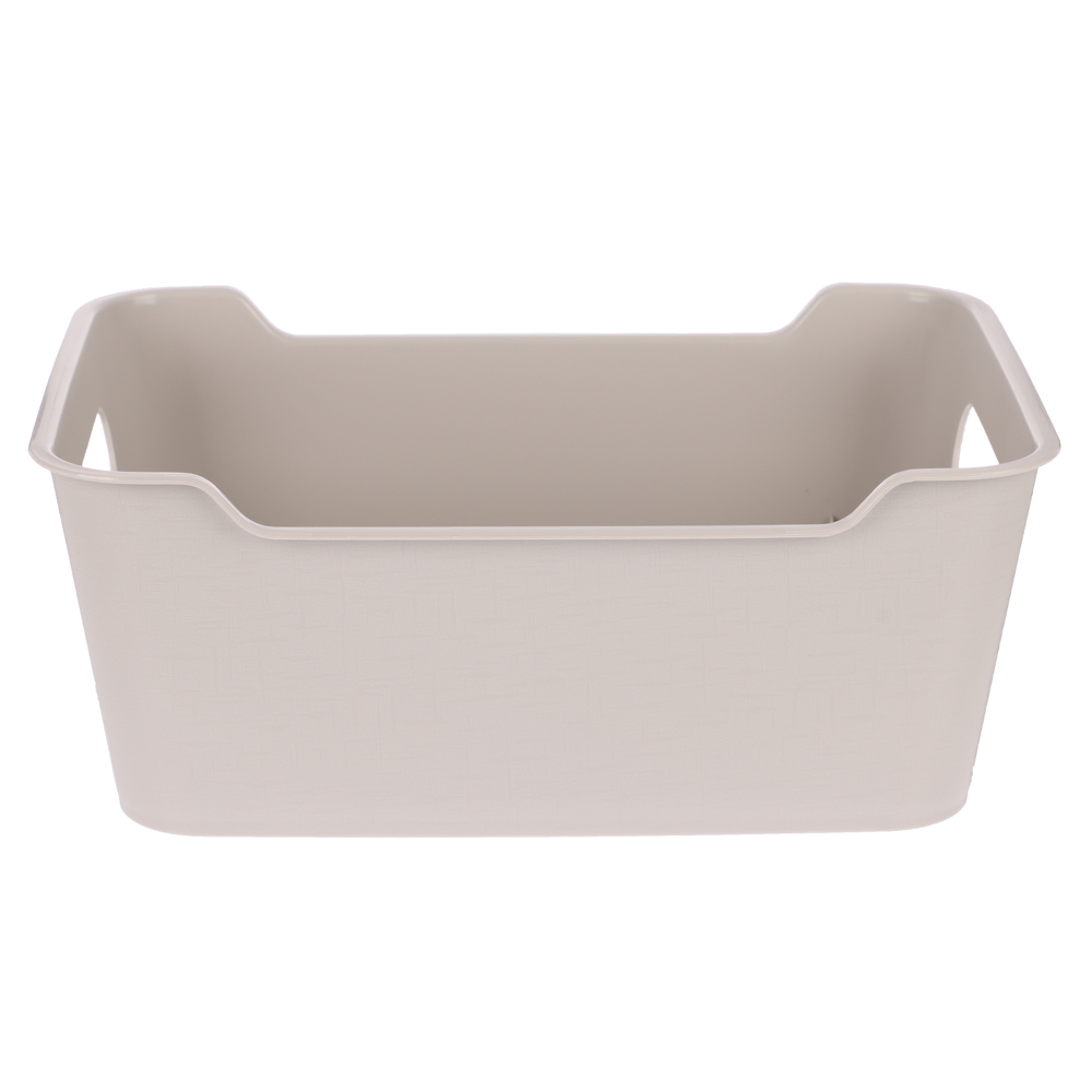 Корзинка универсальная "Mango" 2,4л. 230х160х90мм (светло-серый) - #3