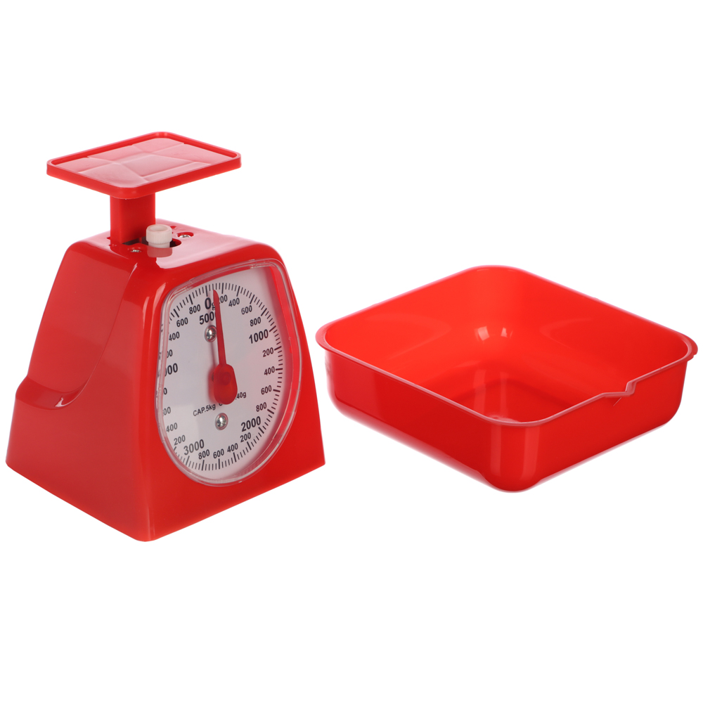 Весы кухонные механические, пластиковая чаша 800мл, макс. нагр. до 5кг, 4 цвета - #4
