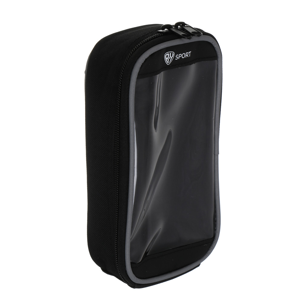 Велосумка на руль, тм BY SPORT, 18х8см, оксфорд 600D, ПВХ, черная - #1