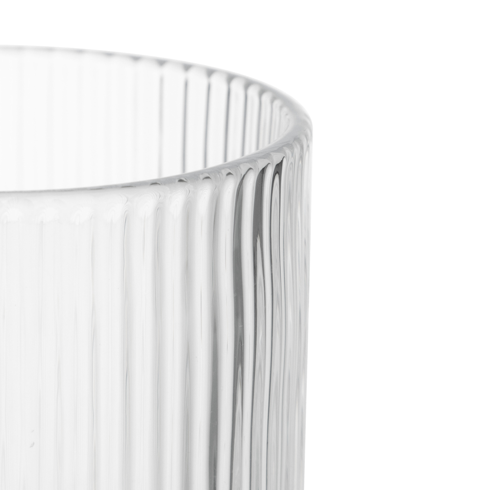 MILLIMI Стакан Грея, 250мл, стекло, прозрачный, рифленый - #3