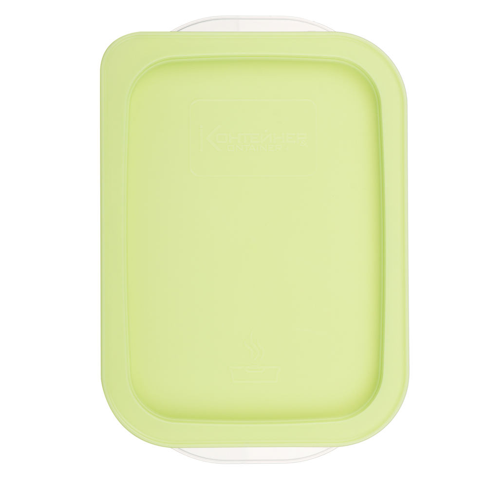 Контейнер пищевой прямоугольный 0,49л с паровыпуском и мерной шкалой, пластик - #6