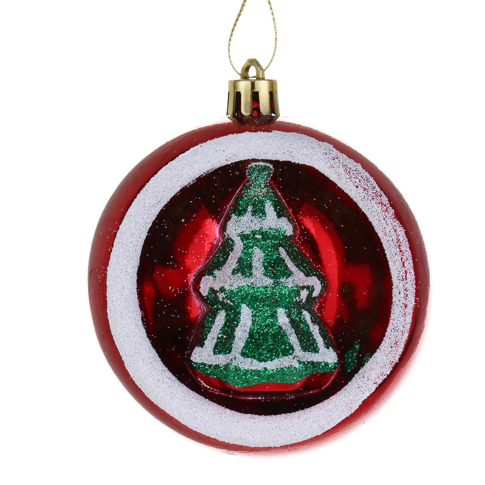 СНОУ БУМ Набор шаров 3 шт, 8 см, пластик - #2