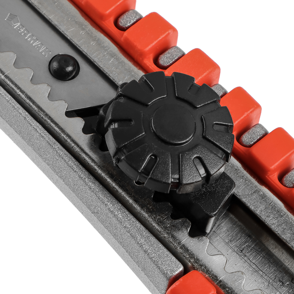 ЕРМАК Нож универсальный 18мм, метал.направ., Twist lock, метал.корпус+TPR, блистер - #3