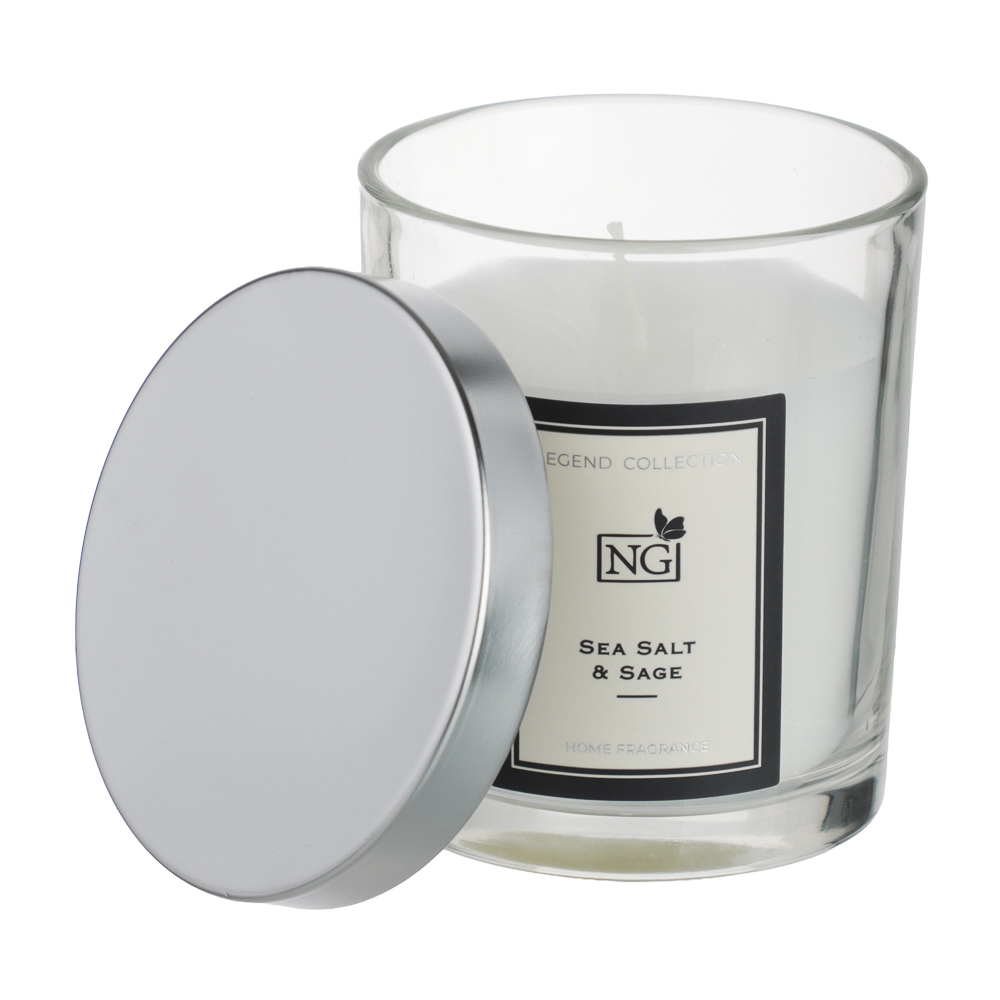 NEW GALAXY Свеча ароматизированная LEGEND COLLECTION, 88 гр, Sea Salt & Sage - #4