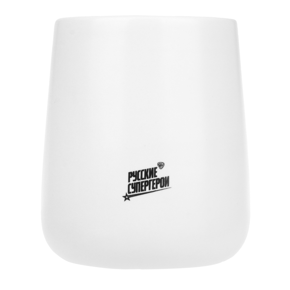 BY Русские Супергерои Стакан для ванной комнаты, 400 мл, керамика, белый - #2