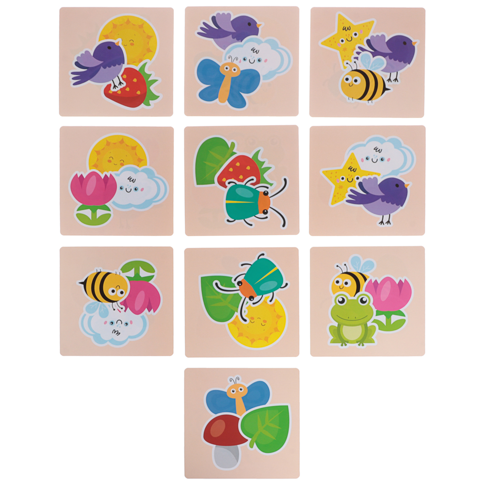 Настольная развивающая игра "Что за чем?", 15,2х15х1,5см, 3 дизайна - #16