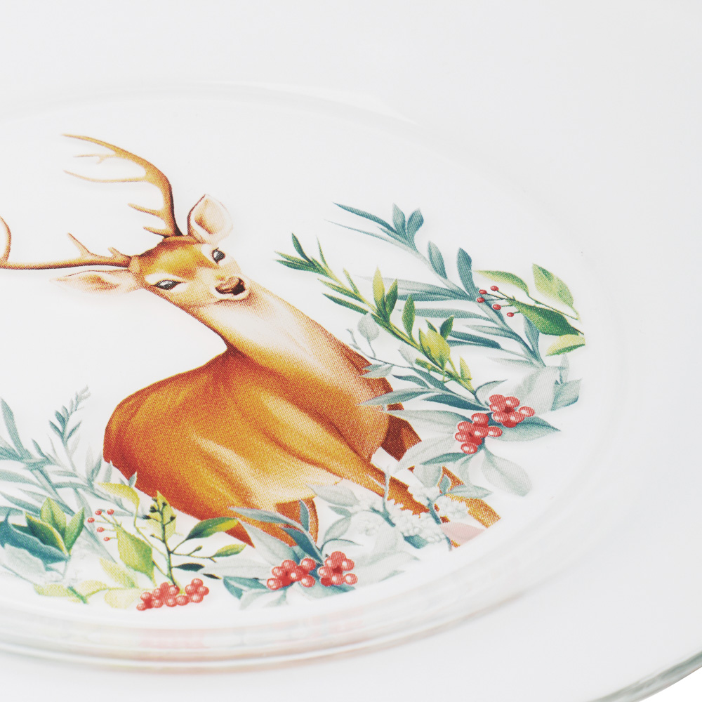 ОСЗ Олень Тарелка десертная 19,6см, стекло - #3