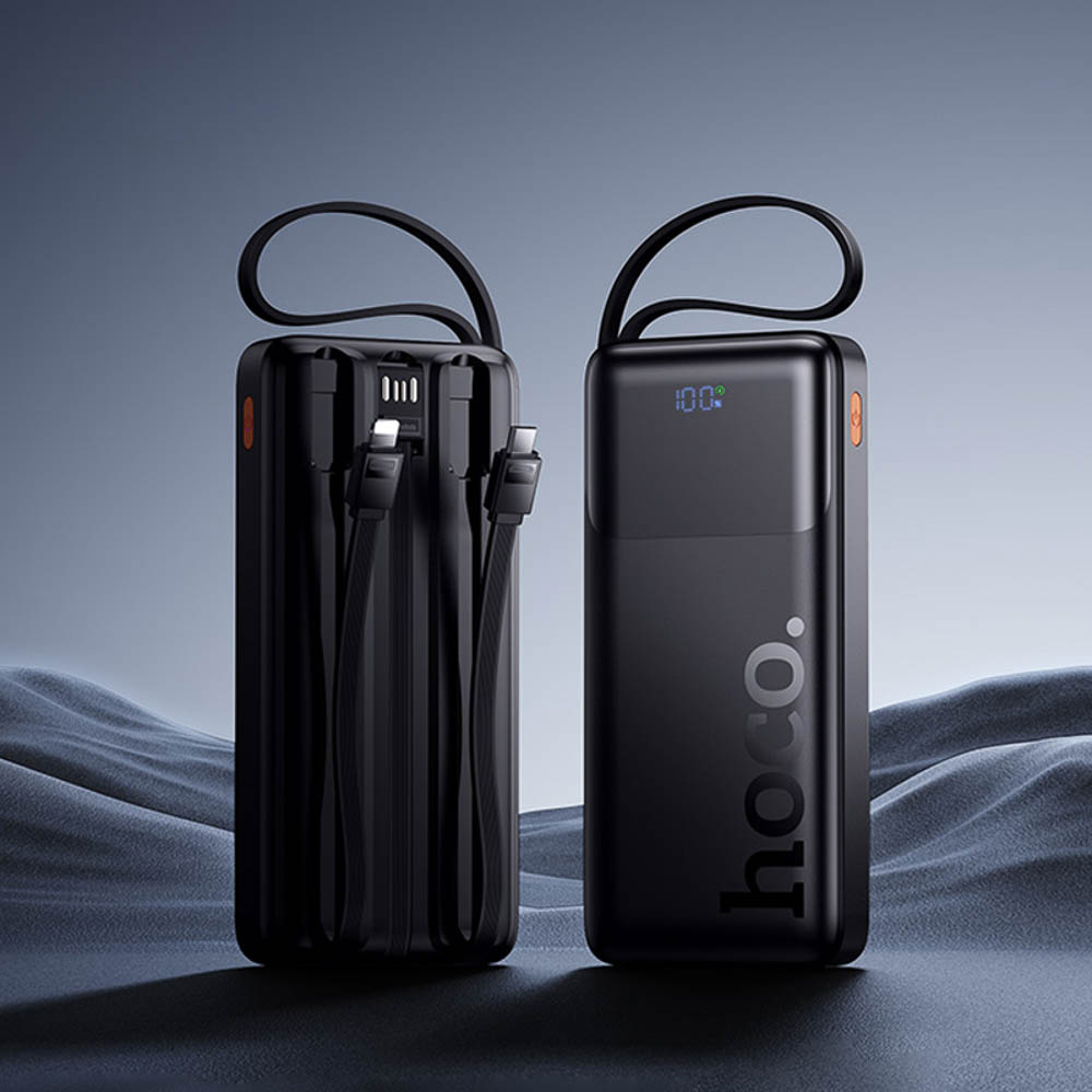 Аккумулятор мобильный hoco. модель J156 10000мАч, 22.5Вт+PD20Вт, 4 кабеля, черный - #8