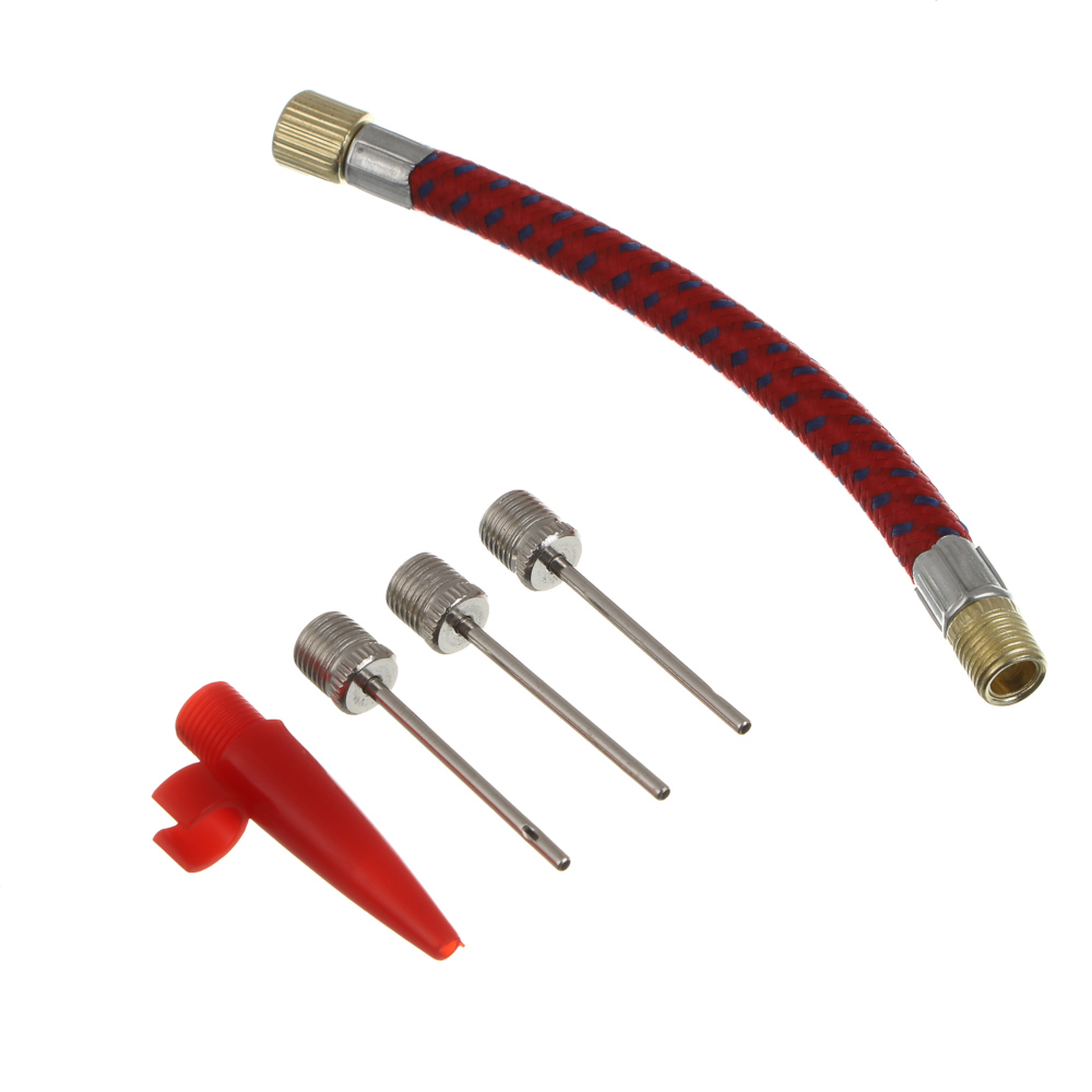 Набор для накачивания мячей, тм BY SPORT, (3 иглы, шланг, колпачок) - #1