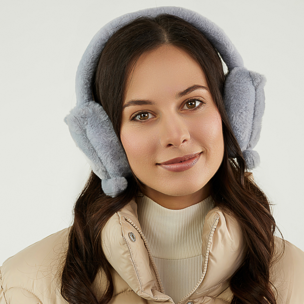 GALANTE Наушники теплые из эко меха с дизайном Сиба-ину, р-р 56-58, 2 цвета, СЗШ24-19 - #8