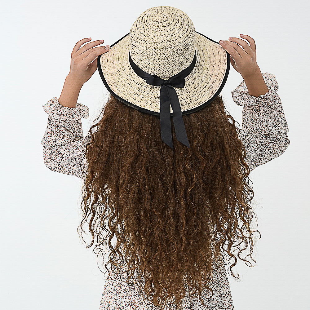 GALANTE Шляпка женская с контрастной окантовкой, р-р 56, 100% целлюлоза, 3 цвета - #12