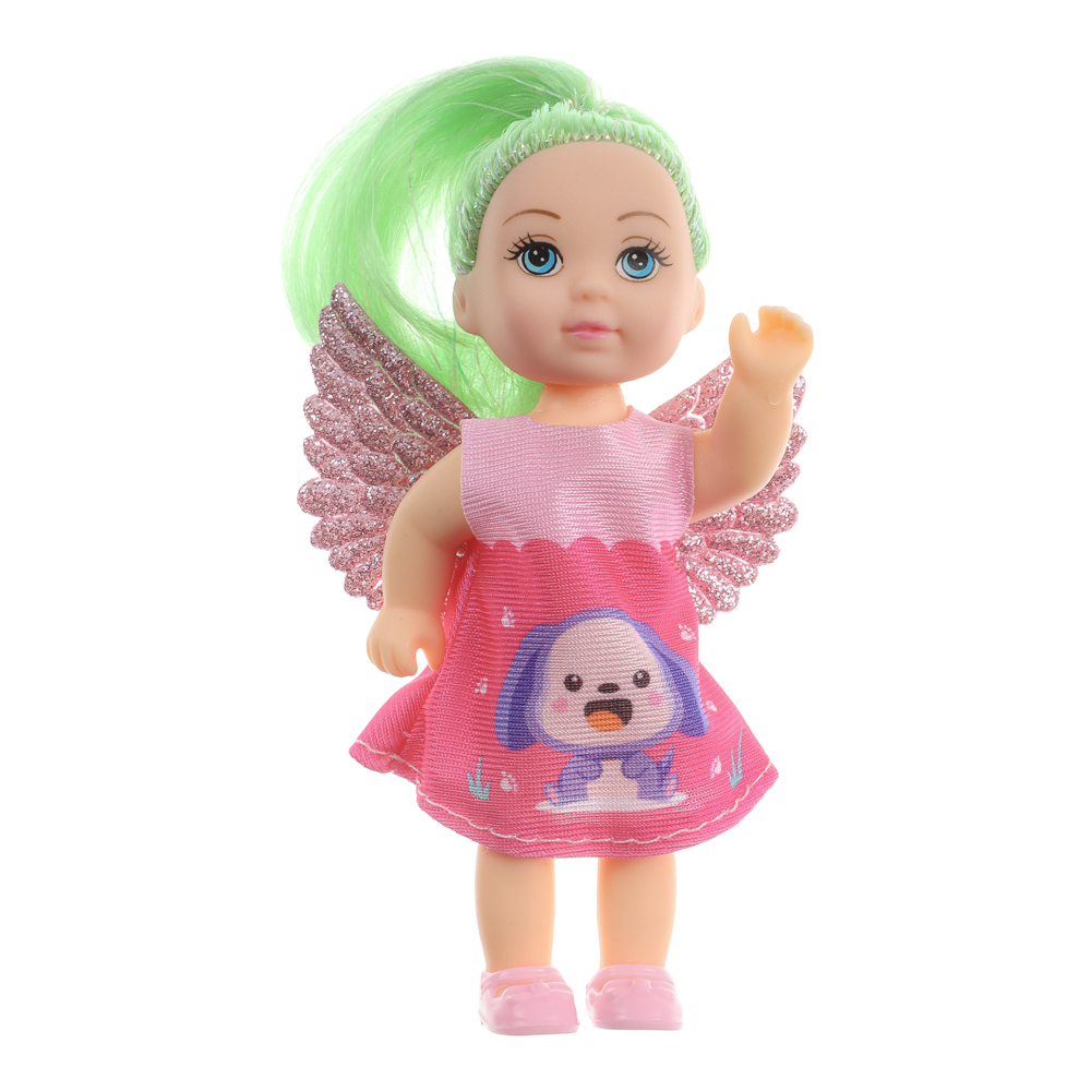 ИГРОЛЕНД Кукла с крылышками и цветн.волосами, 11 см, ABS, PVC, полиэстер, 13,5х4,5х18 см, 6 дизайнов - #11