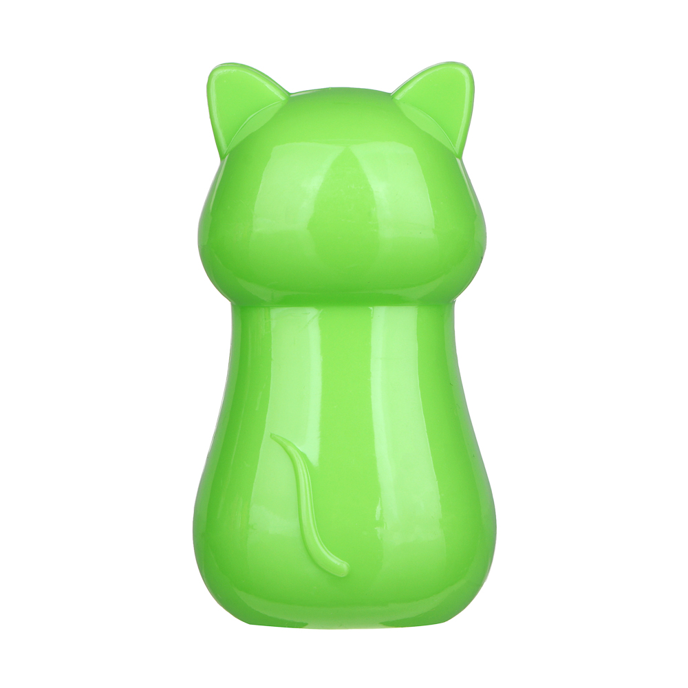 Точилка фигурная в форме котика, 1 отверстие, пластик, 6х3,5х2,5 см, 4 цвета корпуса - #6