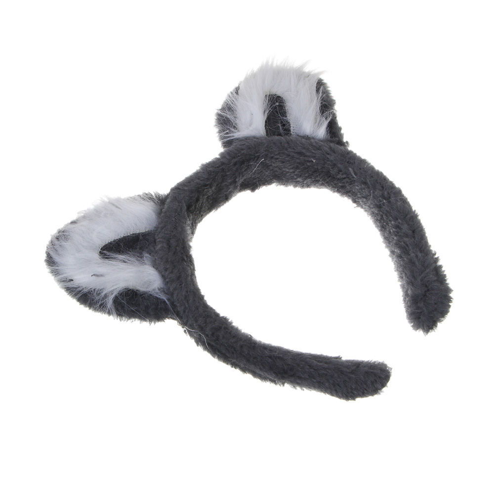 СНОУ БУМ Ободок "Кошачьи ушки", диаметр 10см, пластик, полиэстер - #3