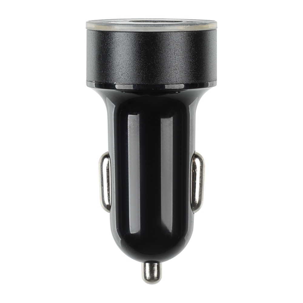 ЕРМАК Зарядное устройство в авто с дисплеем, 2xUSB, 3.1А, 12/24В, пластик - #1