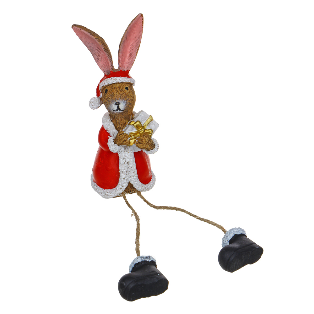 СНОУ БУМ Фигурка Кролик с ножками, полирезина, полиэстер, 4.3x4x10см, 2 дизайна - #4