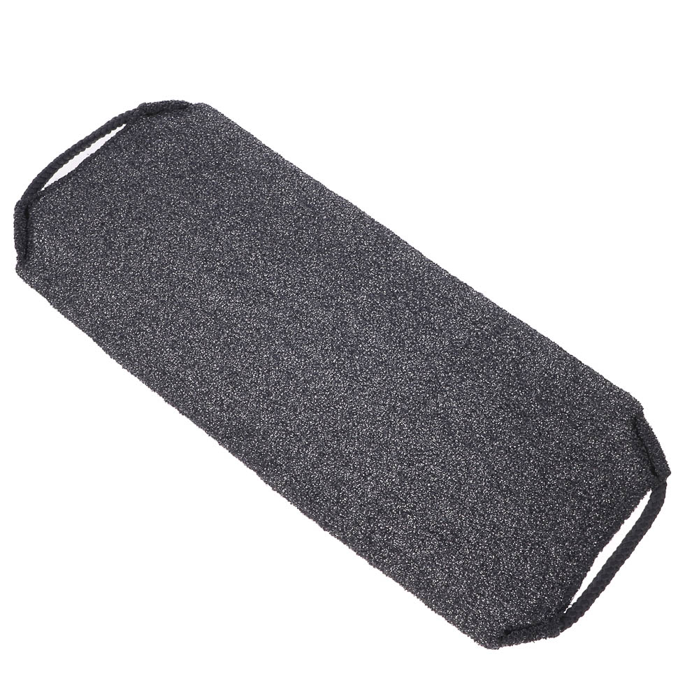 ЮL Мочалка пилинг японская для бани и душа с ручками, жесткая, полиэстер, 45х19см, 4 цвета, МС24-07 - #12