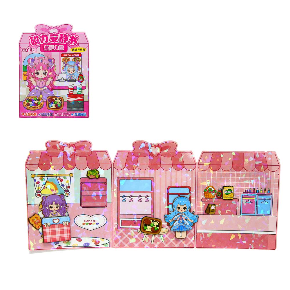 ХОББИХИТ Аппликация магнитная, 13,5х10см, бумага, винил, 4 дизайна - #1