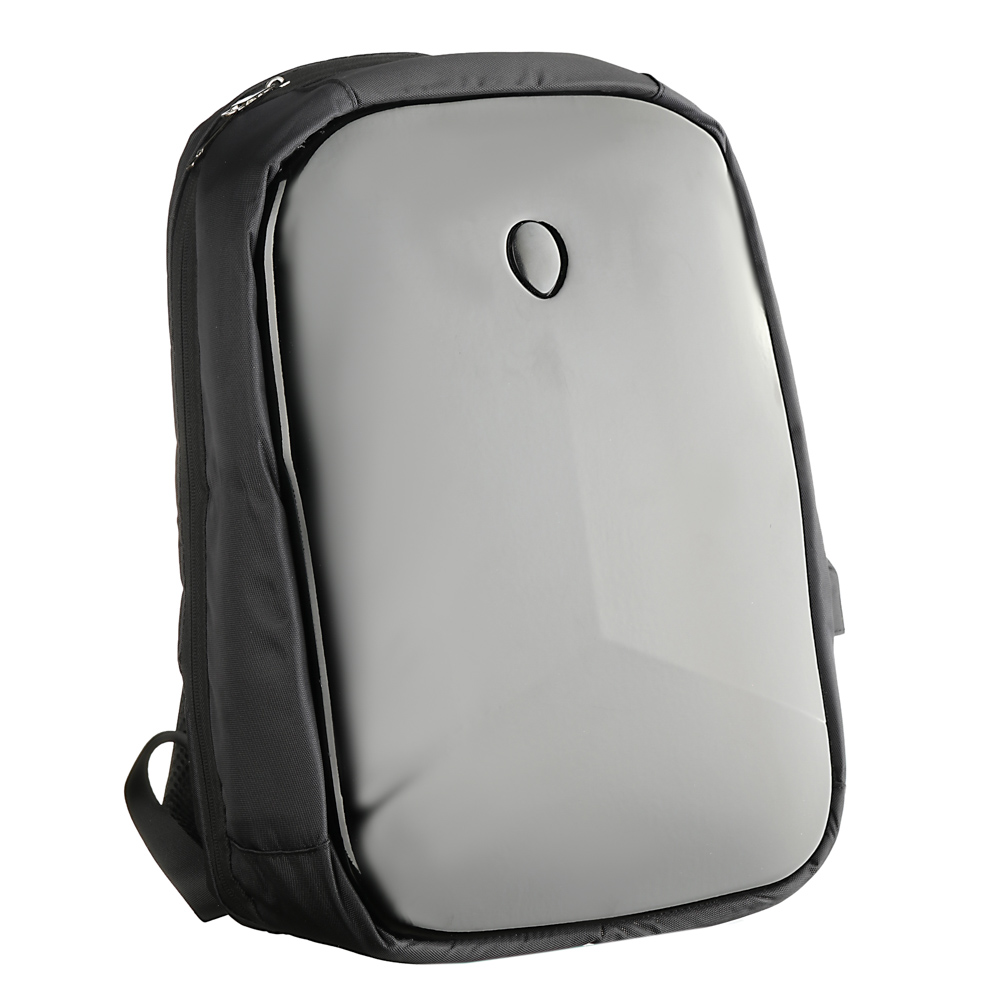 Рюкзак подростковый, 43x29х9см, ПЭ,1 отд,жесткий перед, спинка с эрг.элементами,мет.ручка,USB,черный - #1