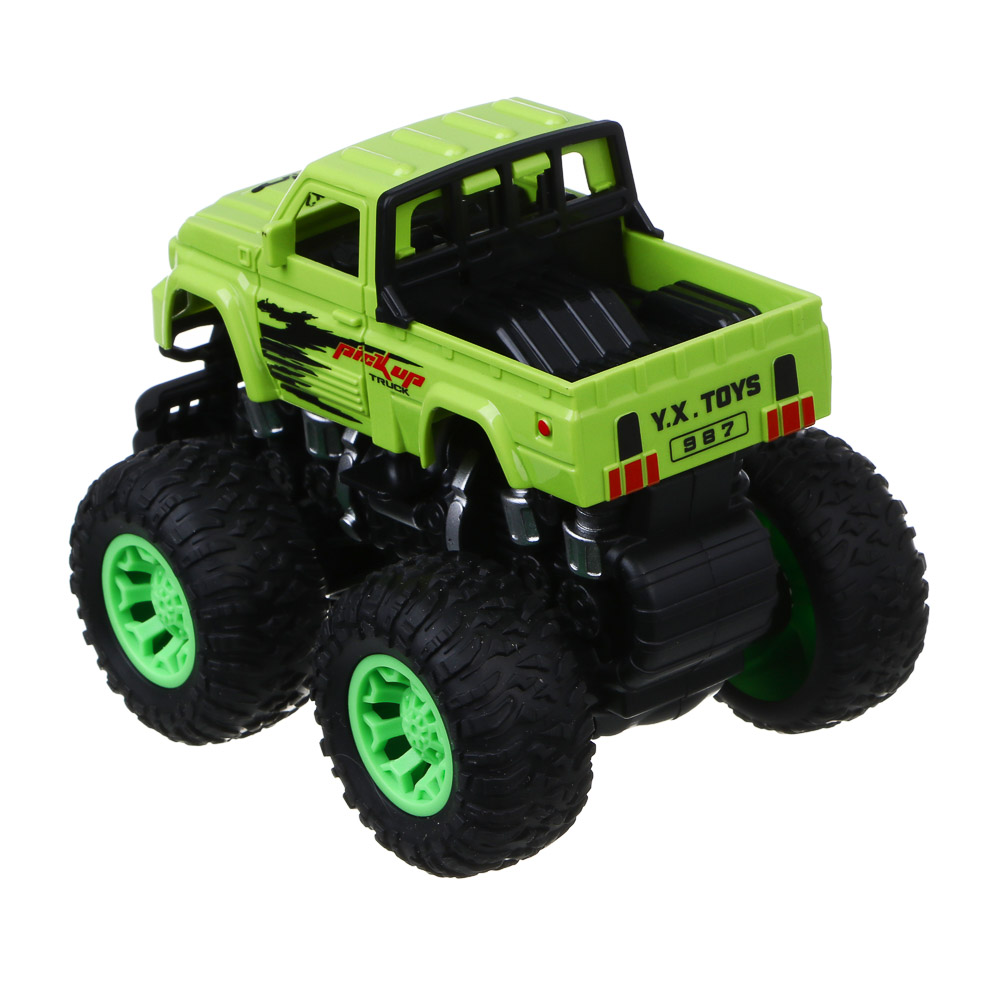 ИГРОЛЕНД Машина инерционная "Джип пикап", ABS, TPR, 10х10х12 см, 3 дизайна - #6