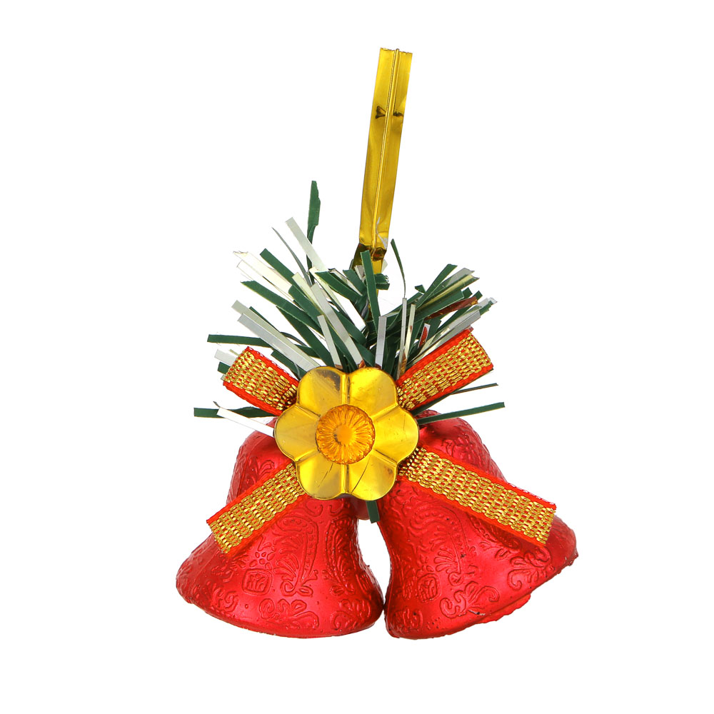 СНОУ БУМ Набор колокольчиков, 6 шт, пластик, цвет красный купить с ...