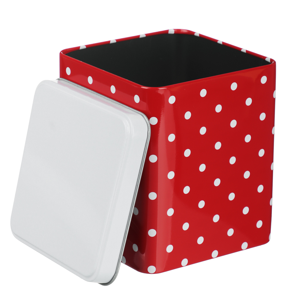 Банка для сыпучих продуктов тм VETTA, Горошек, 10x10x12см, жесть - #4