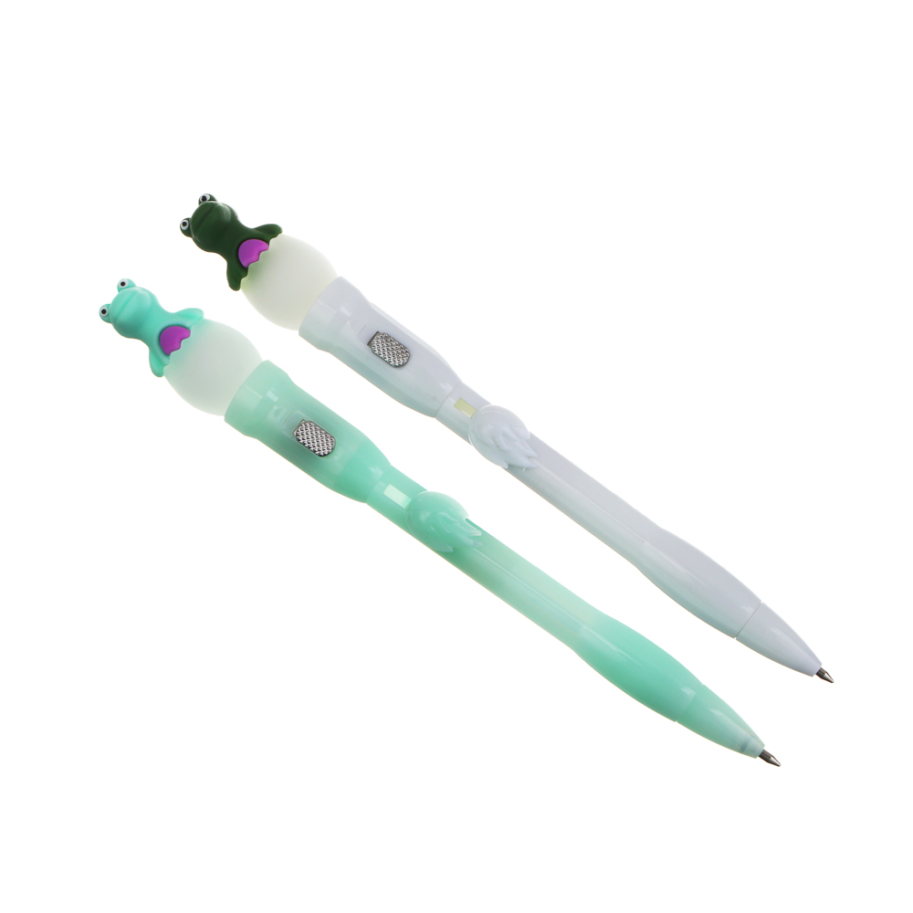 Ручка шариковая синяя с подсветкой "Дино", 2 вида - #2