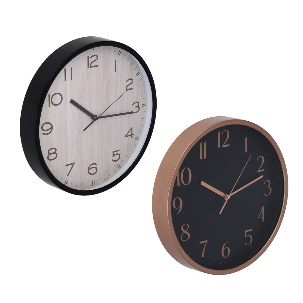 LADECOR CHRONO Часы настенные, круглые, 30,5x30,5x4,3 см, пластик, 2 дизайна, арт.2 - #1