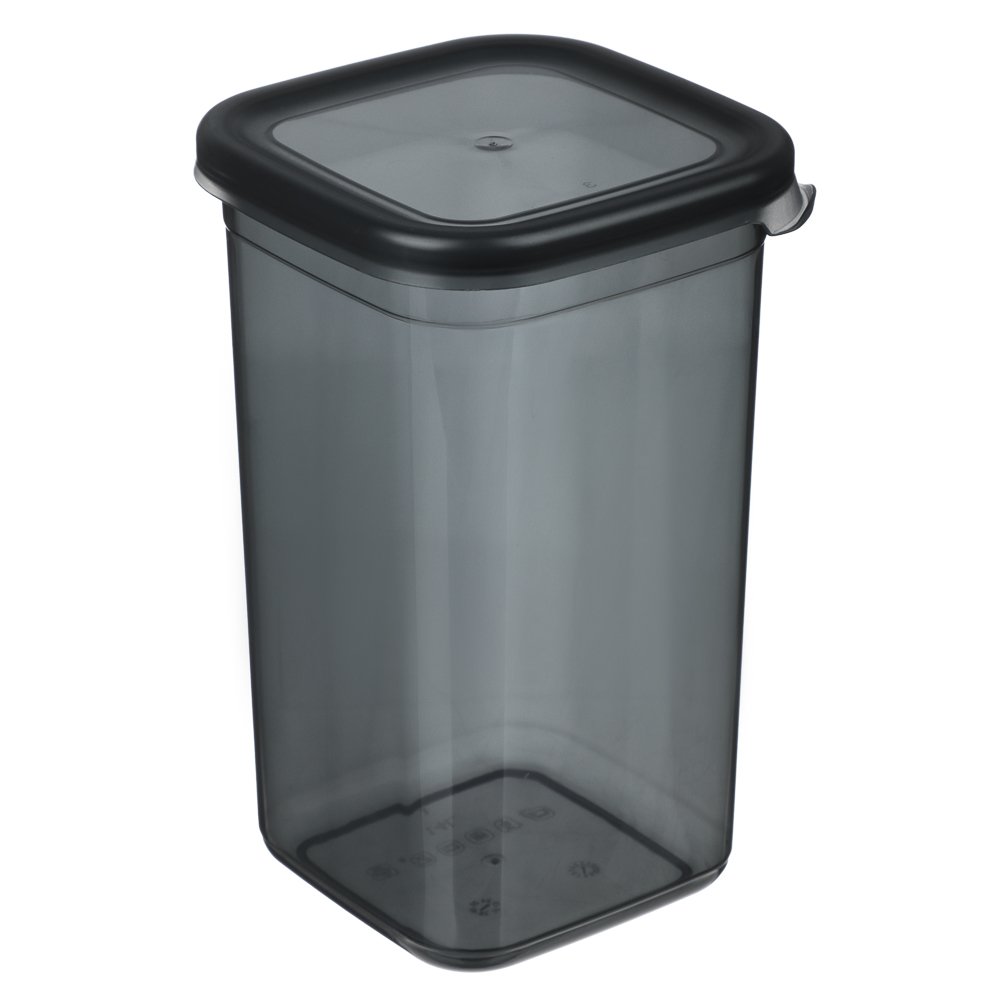Ёмкость для сыпучих продуктов 1,4л 110х105х185, пластик, графит - #1