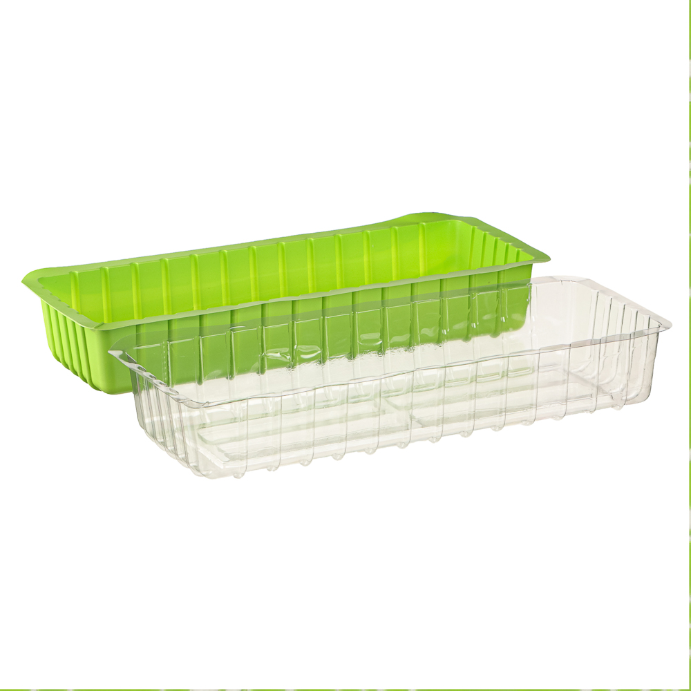 Минипарник с крышкой на 2 вставки (без вставок) дно крышка, 1шт, 39х16х6см полипропилен - #3