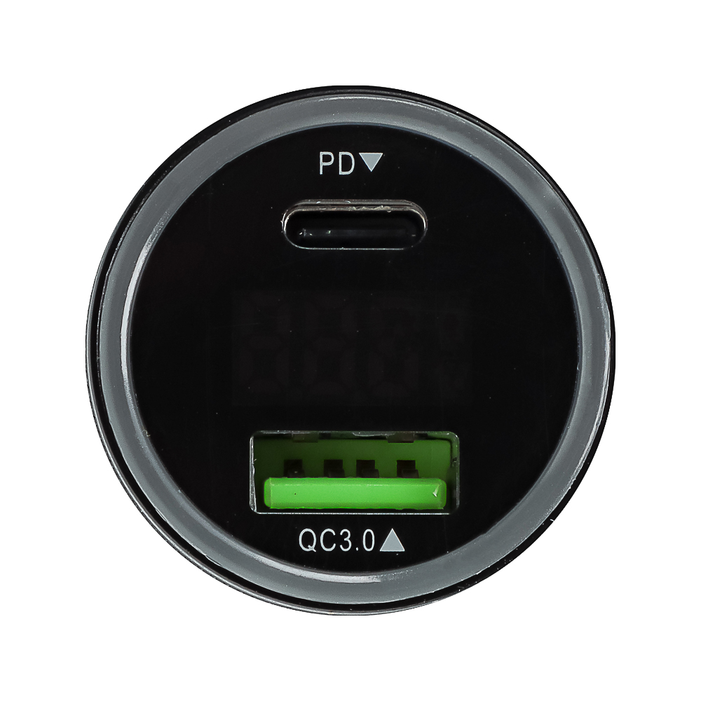 BY Зарядное устройство с дисплеем и подсветкой 12/24 В, 48 Вт QC, PD, PPS, Type-c/USB-A, алюминий - #6