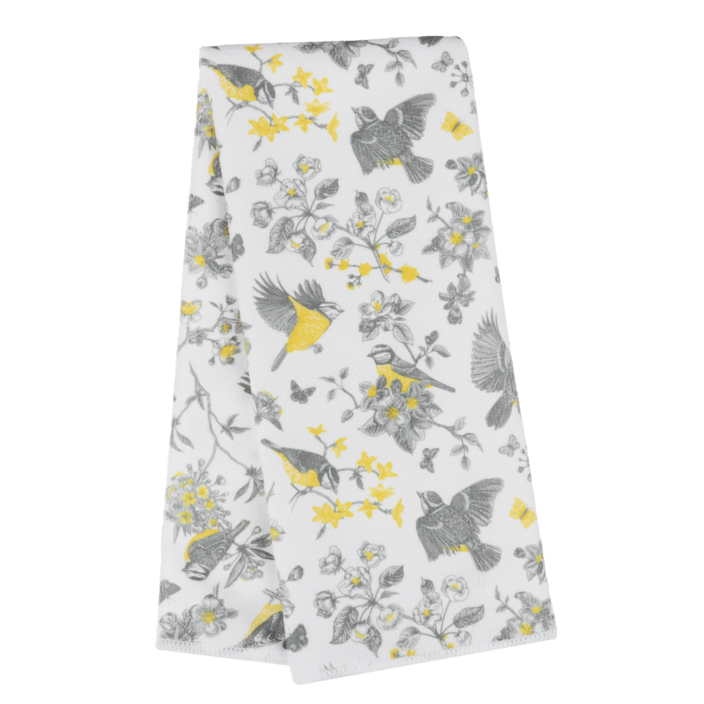 PROVANCE Люмен Полотенце кухонное, 38х63см, 100% полиэстер, синички - #1