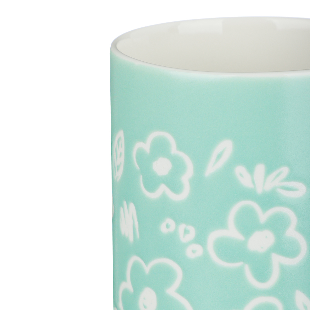 Кружка Узоры тм MILLIMI, 400мл, 4 цвета, фарфор - #4