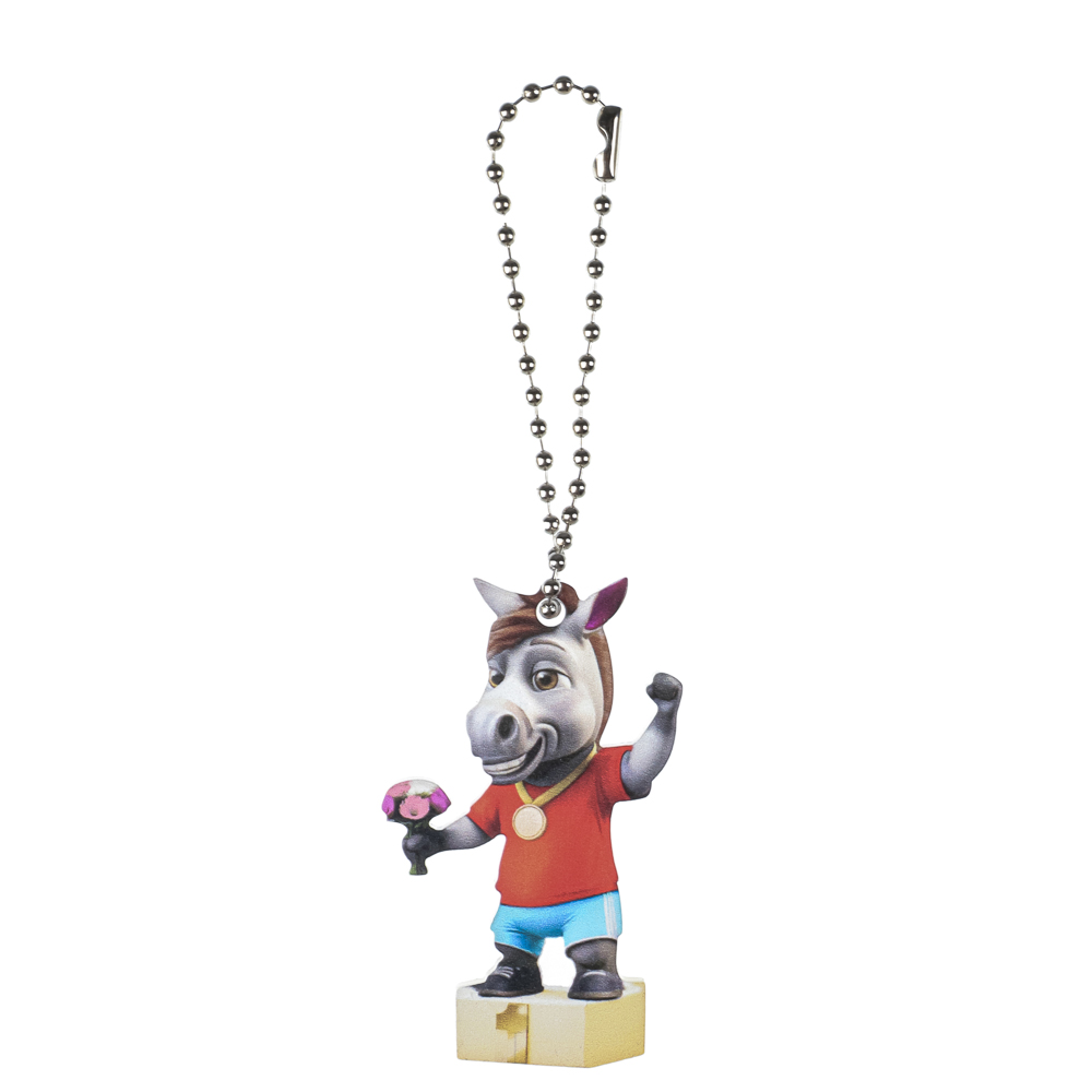 Брелок Лошадка 6 см, акрил 3 мм, печать УФ, 8 дизайнов. - #20