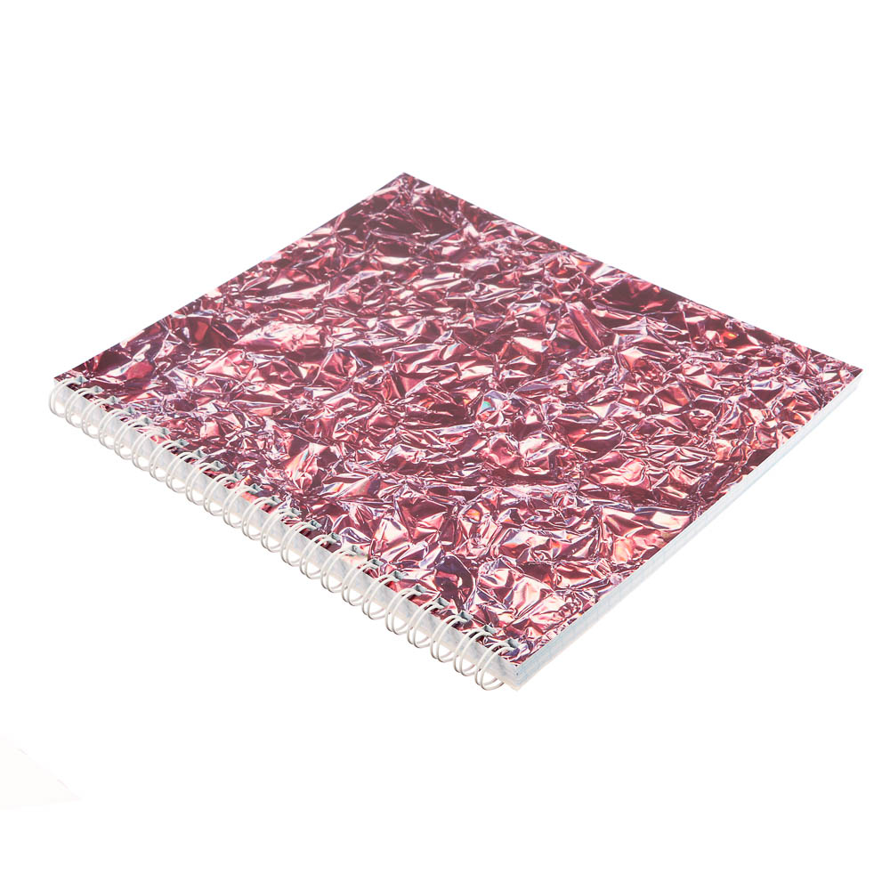 Тетрадь общая на спирали 80л. в клетку, обл.мел. картон, БЕЛЫЕ ЛИСТЫ, микс - #9