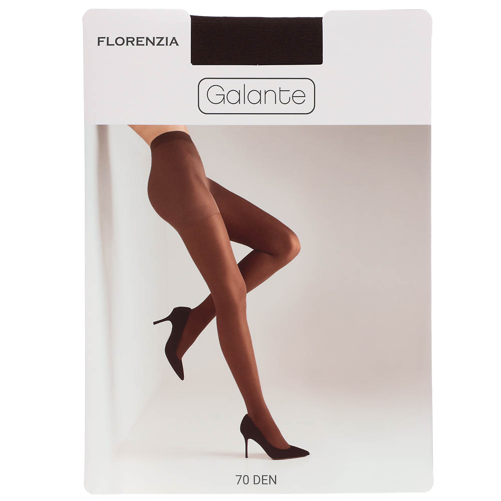 GALANTE Florenzia Колготки 70 DEN с шортиками, 84% полиамид, 16%эластан, размер 5, цвет кофейный - #1