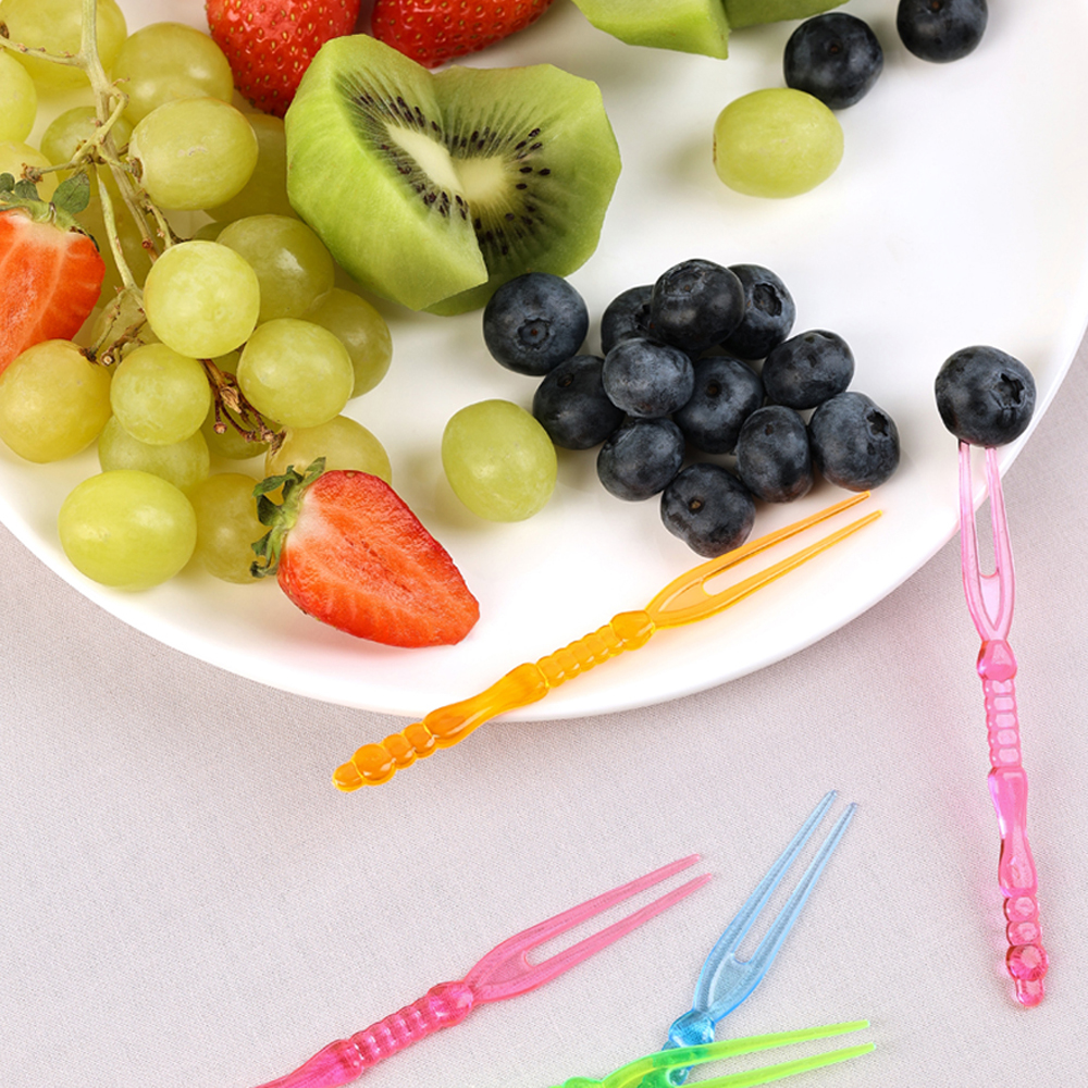 Капитан Весельчак Пики декоративные 25шт, 110мм, "Вилочки", цветные - #5