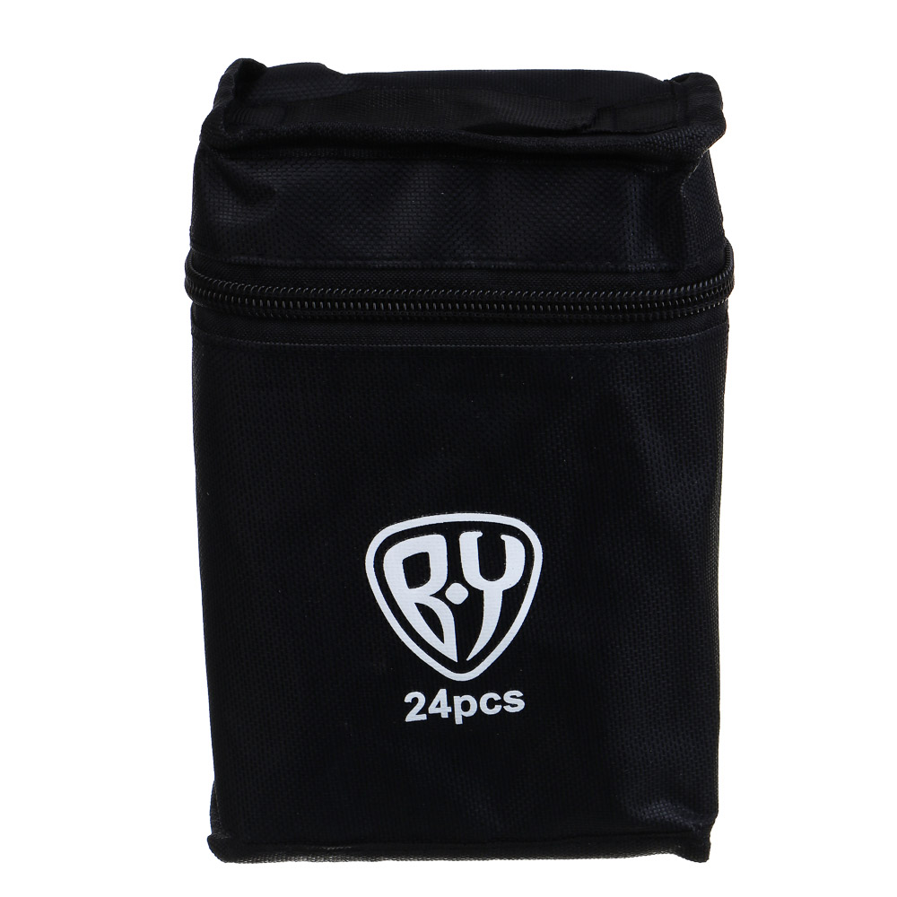 BY Набор маркеров для скетчинга, 24 цвета, 2-сторонний, кисточка/круглый, чехол - #7