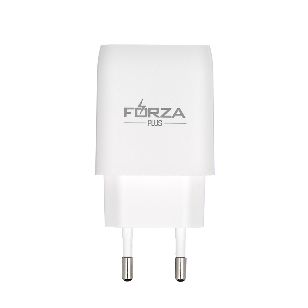 FORZA Сетевое зарядное устройство Стандарт, 2xUSB, 2А, 5В, Белый купить с  выгодой в Галамарт