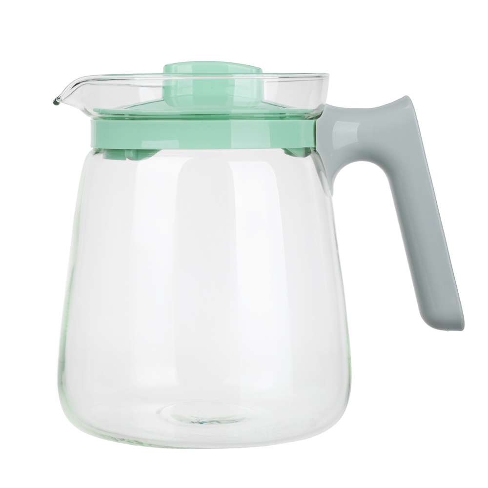 Кувшин с пластиковой крышкой тм MILLIMI, 2000мл, стекло - #1