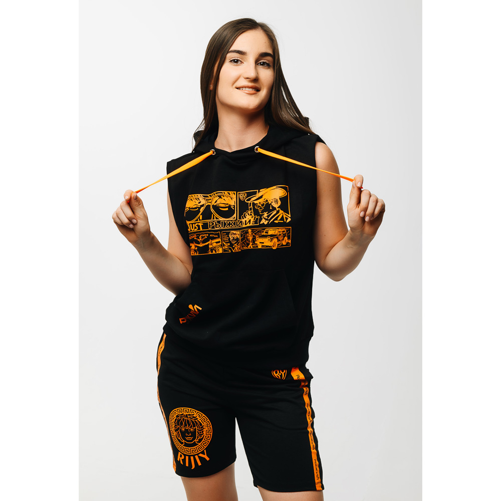 BY Футболка женская без рукава R-Style, хлопок 100%, р-р XS-XL, 3 дизайна - #11
