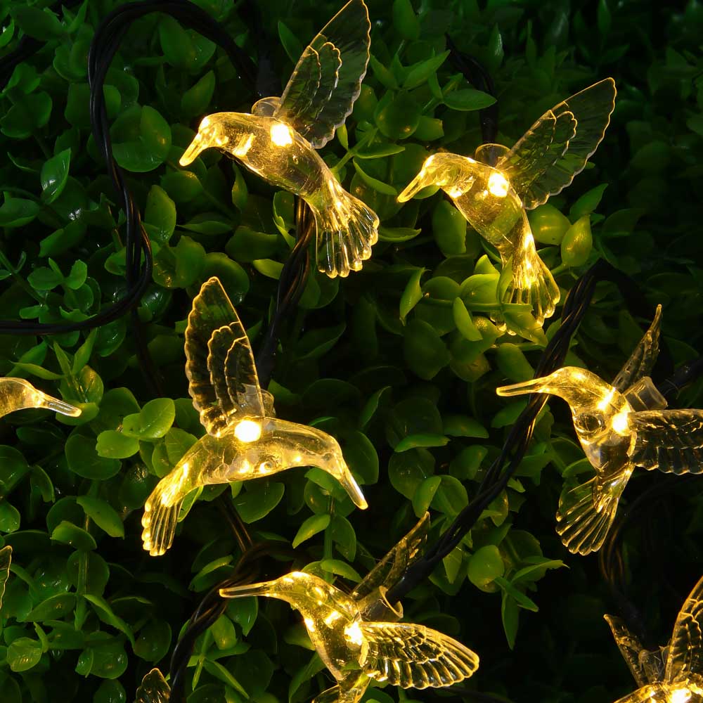 Гирлянда на солн. батар. тм INBLOOM Колибри, 7м, 20LED, шампань, AA600mAh Ni-MH,2 реж.,ABS,PVC,PS - #7