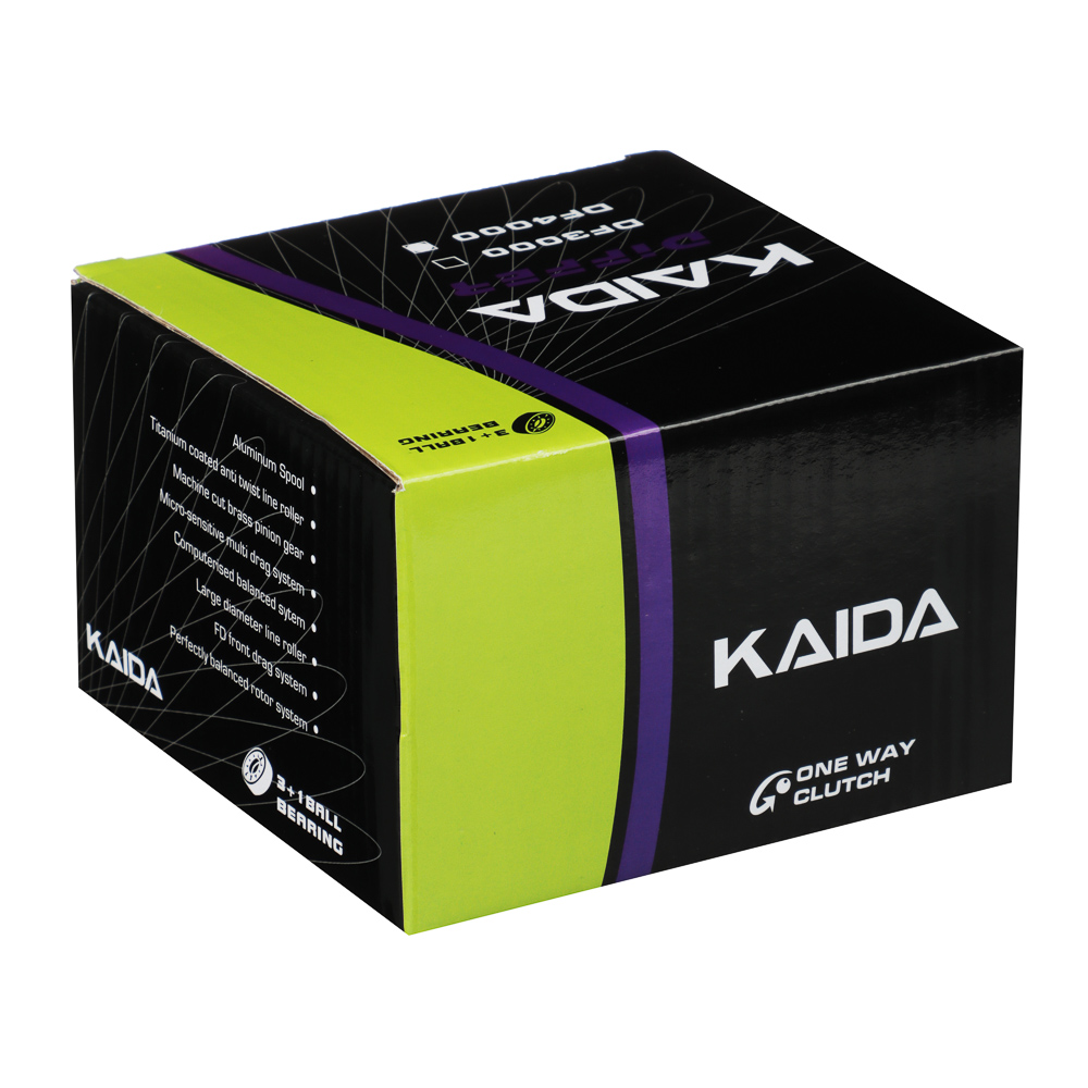KAIDA Катушка Differ Red, 4000, 3+1, передний фрикцион, металл шпуля, доп. шпуля в компл. - #8