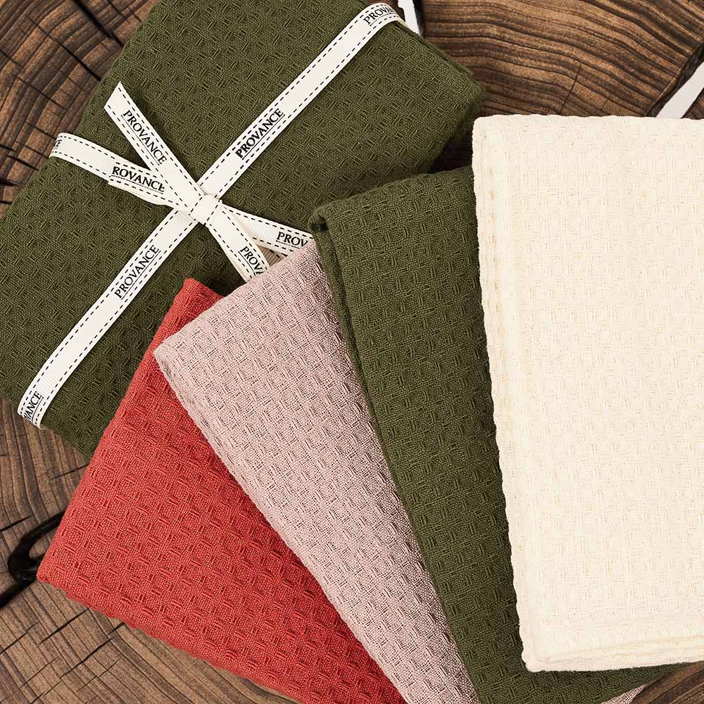 PROVANCE Кантри Комплект вафельных полотенец 3шт, 40х60см,100% хлопок, 2 цвета - #11