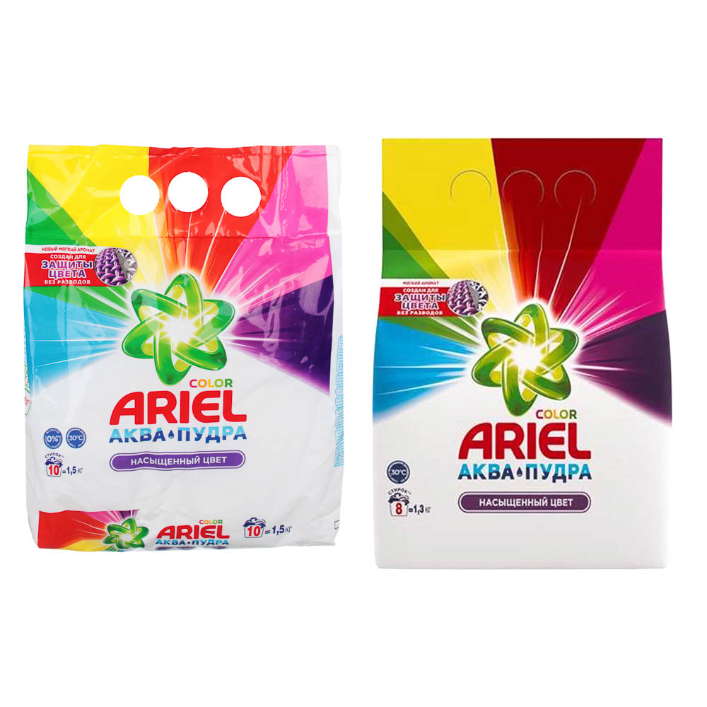 Стиральный порошок ARIEL Автомат Color, п/э, 1,5кг/1,3кг - #1