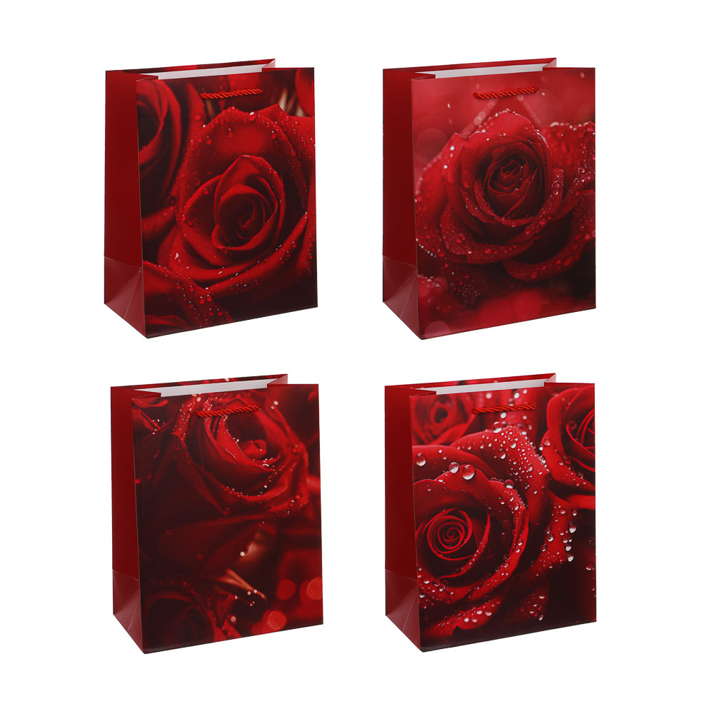 Пакет подарочный тм Fntastic M 18x23x10см, бумага, 4 дизайна, арт.7 - #1